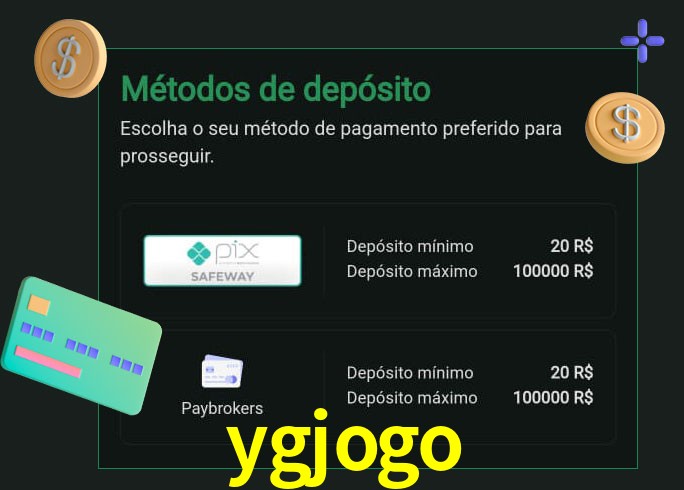 O cassino ygjogo oferece uma grande variedade de métodos de pagamento